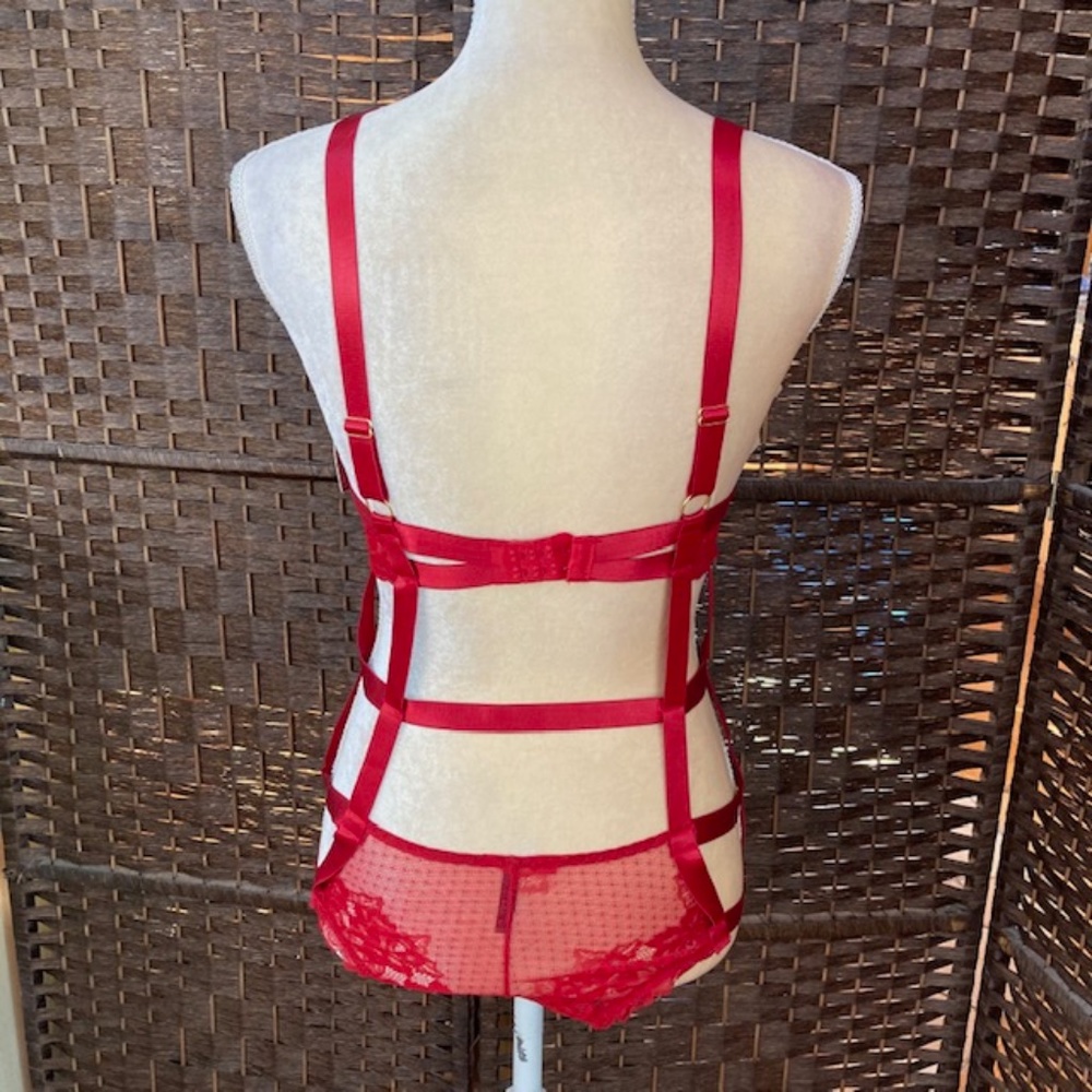 IJAK new red one piece lingerie size Large - Picture 2 of 5
